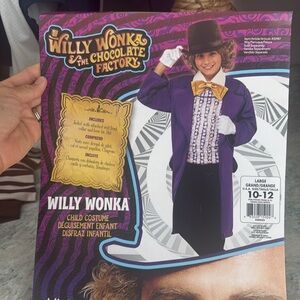 Boys Willy Wonka costume size 10 to 12 large